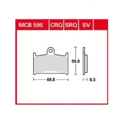 Τακάκια μοτοσυκλέτας TRW MCB595SRQ Τακάκια μοτοσυκλέτας TRW MCB595SRQ
