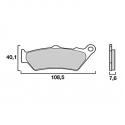 Τακάκια μοτοσυκλέτας OEM BREMBO 07BB033A