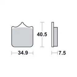 Τακάκια μοτοσυκλέτας BREMBO 07BB05SA