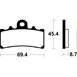 Τακάκια μοτοσυκλέτας BREMBO 07GR18SA