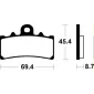 Τακάκια μοτοσυκλέτας BREMBO 07GR18SA thumb