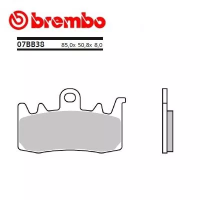 Τακάκια μοτοσυκλέτας BREMBO 07BB38SA Τακάκια μοτοσυκλέτας BREMBO 07BB38SA