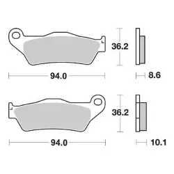 Τακάκια μοτοσυκλέτας BREMBO 07BB28SP Τακάκια μοτοσυκλέτας BREMBO 07BB28SP