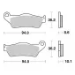 Τακάκια μοτοσυκλέτας BREMBO 07BB28SP thumb