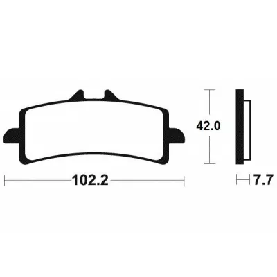 Τακάκια μοτοσυκλέτας BREMBO 07BB37RC