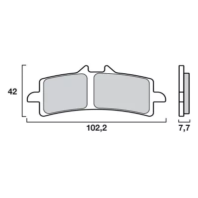 Τακάκια μοτοσυκλέτας BREMBO 07BB37SA