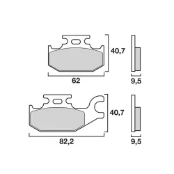 Τακάκια μοτοσυκλέτας BREMBO 07GR50SD
