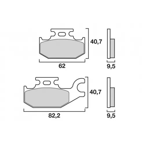 Τακάκια μοτοσυκλέτας BREMBO 07GR50SD Τακάκια μοτοσυκλέτας BREMBO 07GR50SD
