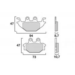 Τακάκια μοτοσυκλέτας BREMBO 07GR52SD