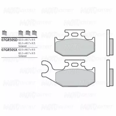 Τακάκια μοτοσυκλέτας BREMBO 07GR50SD