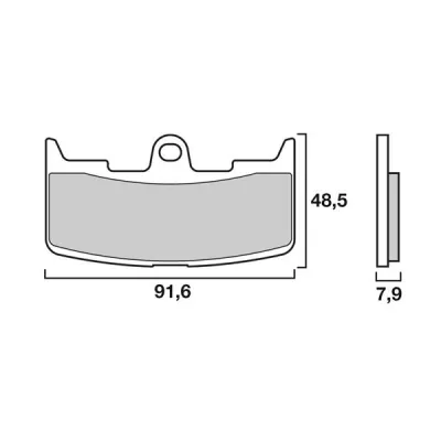 Τακάκια μοτοσυκλέτας BREMBO 07GR68SA