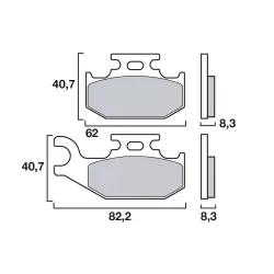 Τακάκια μοτοσυκλέτας BREMBO 07GR74SD Τακάκια μοτοσυκλέτας BREMBO 07GR74SD
