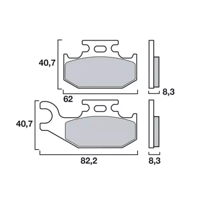 Τακάκια μοτοσυκλέτας BREMBO 07GR74SD