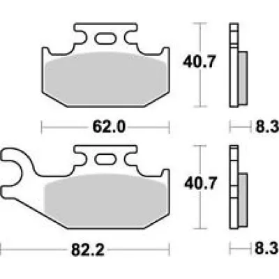 Τακάκια μοτοσυκλέτας BREMBO 07GR73SD