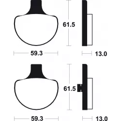 Τακάκια μοτοσυκλέτας OEM BREMBO 07HD0614