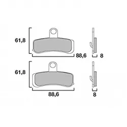 Τακάκια μοτοσυκλέτας BREMBO 07HD15SA