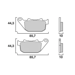 Τακάκια μοτοσυκλέτας BREMBO 07HD14SP Τακάκια μοτοσυκλέτας BREMBO 07HD14SP