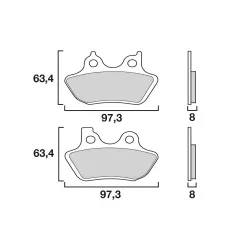Τακάκια μοτοσυκλέτας BREMBO 07HD16SA