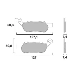 Τακάκια μοτοσυκλέτας BREMBO 07HD07SP Τακάκια μοτοσυκλέτας BREMBO 07HD07SP
