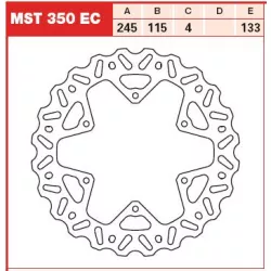 Πίσω δισκόπλακα μοτοσυκλέτας TRW-LUCAS MST350EC Πίσω δισκόπλακα μοτοσυκλέτας TRW-LUCAS MST350EC