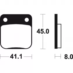 Τακάκια μοτοσυκλέτας BREMBO 07HO09SX