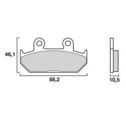 Τακάκια μοτοσυκλέτας BREMBO 07HO35SA Τακάκια μοτοσυκλέτας BREMBO 07HO35SA