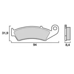 Τακάκια μοτοσυκλέτας OEM BREMBO 07HO2911