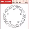 Δισκόπλακα εμπρός TRW-LUCAS MST356RAC