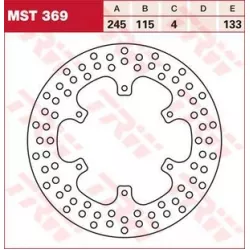 Δισκόπλακα εμπρός TRW-LUCAS MST369