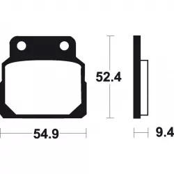 Τακάκια μοτοσυκλέτας OEM BREMBO 07HO2408 Τακάκια μοτοσυκλέτας OEM BREMBO 07HO2408