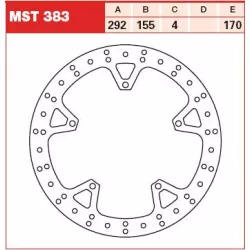 Δισκόπλακα εμπρός TRW-LUCAS MST383