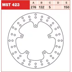 Δισκόπλακα εμπρός TRW-LUCAS MST423