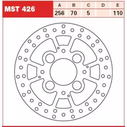 Πίσω δισκόπλακα μοτοσυκλέτας TRW-LUCAS MST426