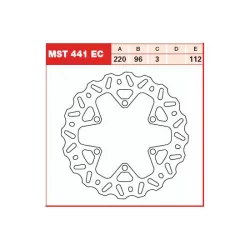 Δισκόπλακα εμπρός TRW-LUCAS MST441EC