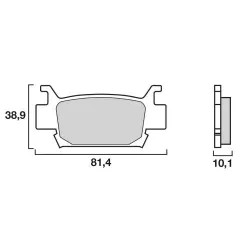Τακάκια μοτοσυκλέτας BREMBO 07HO58SD