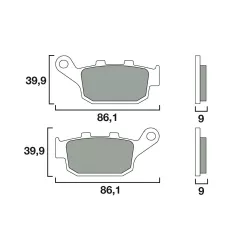 Τακάκια μοτοσυκλέτας BREMBO 07HO53SP Τακάκια μοτοσυκλέτας BREMBO 07HO53SP