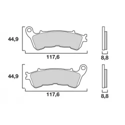 Τακάκια μοτοσυκλέτας BREMBO 07HO57SA Τακάκια μοτοσυκλέτας BREMBO 07HO57SA
