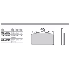 Τακάκια μοτοσυκλέτας BREMBO 07KA14SA Τακάκια μοτοσυκλέτας BREMBO 07KA14SA