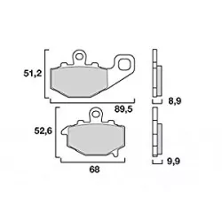 Τακάκια μοτοσυκλέτας BREMBO 07KA16SP