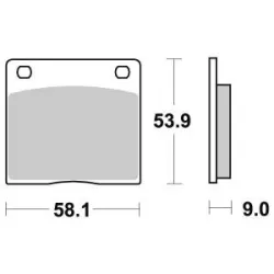 Τακάκια μοτοσυκλέτας OEM BREMBO 07KS0207 Τακάκια μοτοσυκλέτας OEM BREMBO 07KS0207