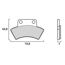 Τακάκια μοτοσυκλέτας BREMBO 07PO03SD Τακάκια μοτοσυκλέτας BREMBO 07PO03SD