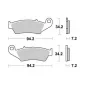 Τακάκια μοτοσυκλέτας BREMBO 07KA17TT thumb