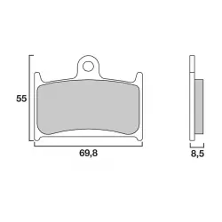 Τακάκια μοτοσυκλέτας BREMBO 07SU14SA