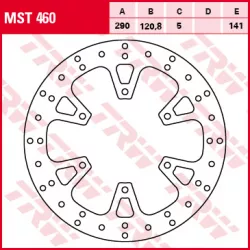 Δισκόπλακα εμπρός TRW-LUCAS MST460 Δισκόπλακα εμπρός TRW-LUCAS MST460