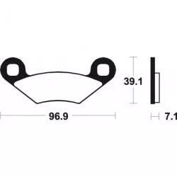 Τακάκια μοτοσυκλέτας BREMBO 07PO01SD