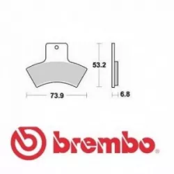 Τακάκια μοτοσυκλέτας BREMBO 07PO04SD Τακάκια μοτοσυκλέτας BREMBO 07PO04SD