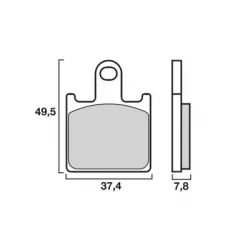 Τακάκια μοτοσυκλέτας BREMBO 072805RC