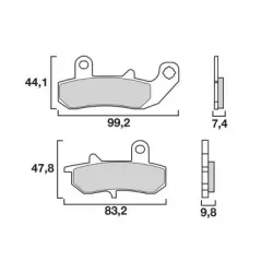 Τακάκια μοτοσυκλέτας BREMBO 07SU17SP