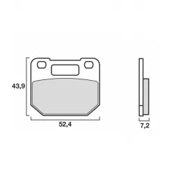 Τακάκια μοτοσυκλέτας OEM BREMBO 07SU1005 Τακάκια μοτοσυκλέτας OEM BREMBO 07SU1005