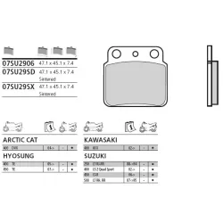 Τακάκια μοτοσυκλέτας BREMBO 07SU29SD